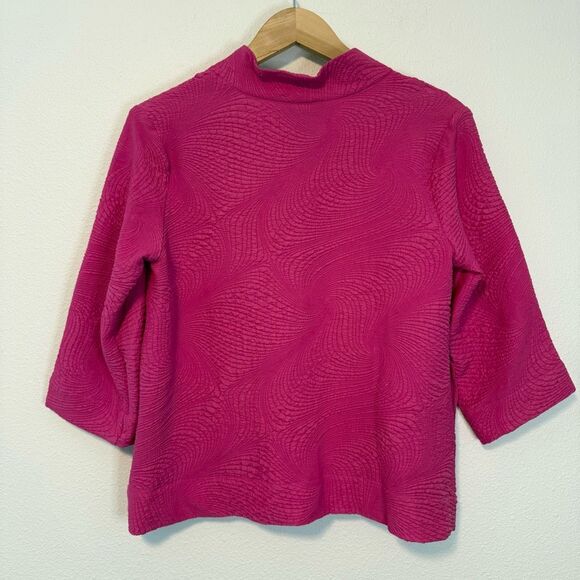 Ali Miles Pink Crinkle Blazer Jacket Size Petite Small - Picture 6 of 9